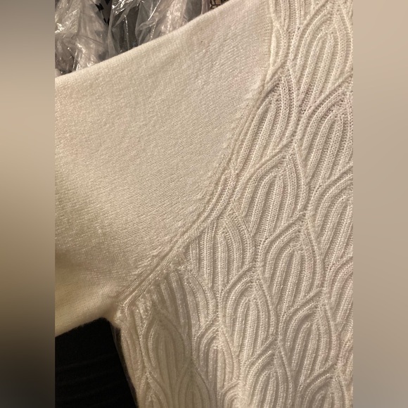 Requirements Women’s Long Sleeve Ivory Sweater. Sz L, NWT - Picture 5 of 8